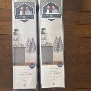 Scott Living Urban Shiplap White Wallpaper